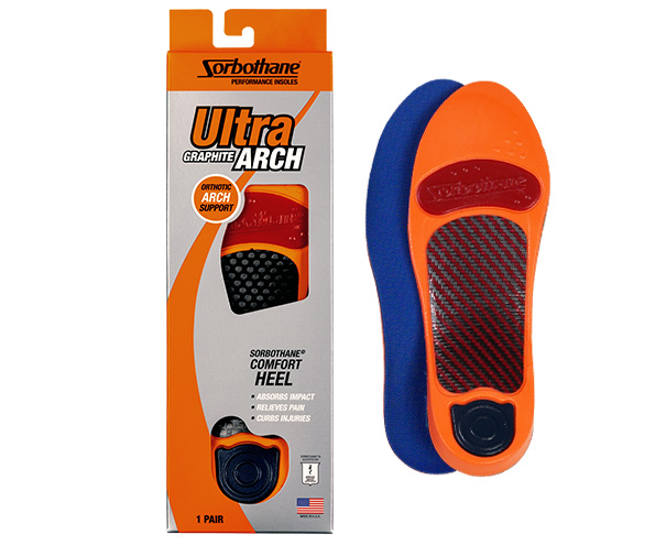 Sorbothane Ultra Graphite Arch Insole