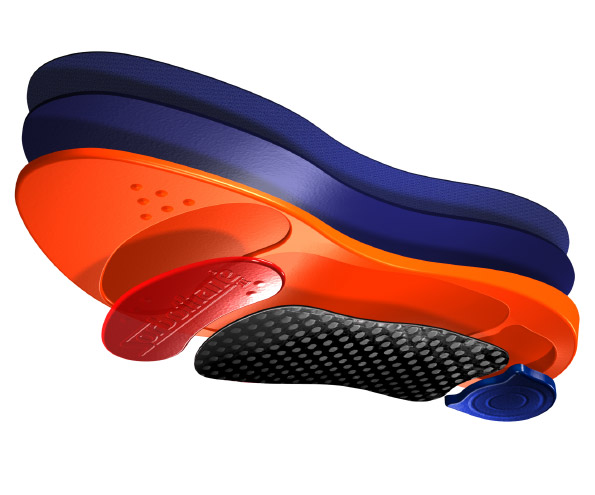 Sorbothane Ultra Graphite Arch Insole